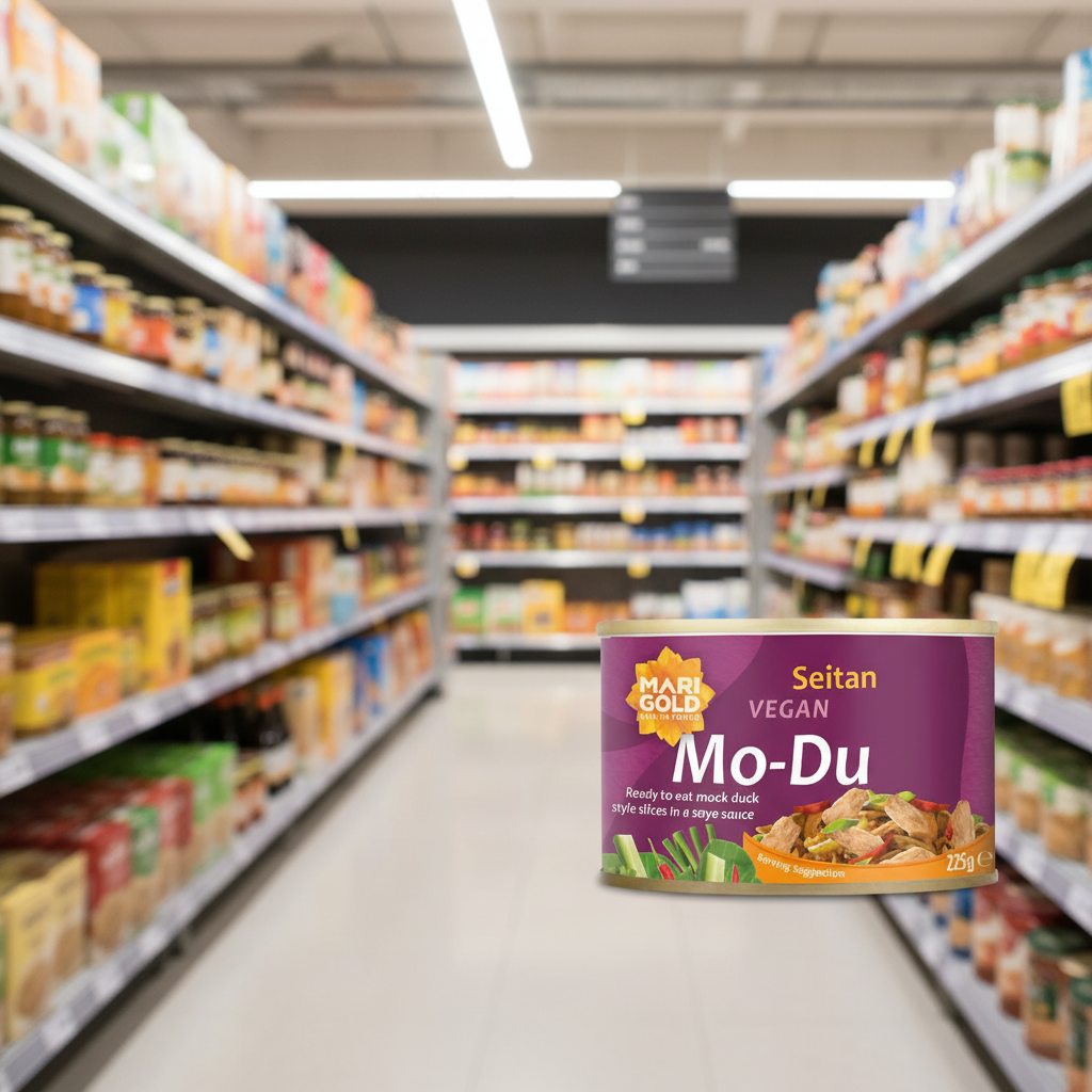 Marigold Mo-Du Braised Seitan Slices Canned - 225g
