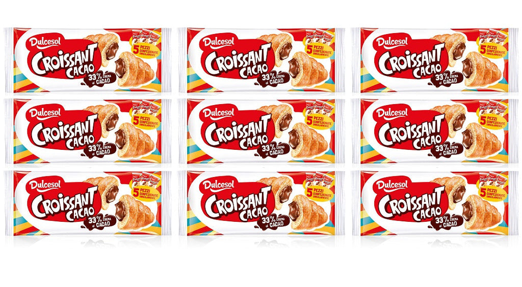9 x Dulcesol Croissants Choc Filled 5 Pack - 225Gm