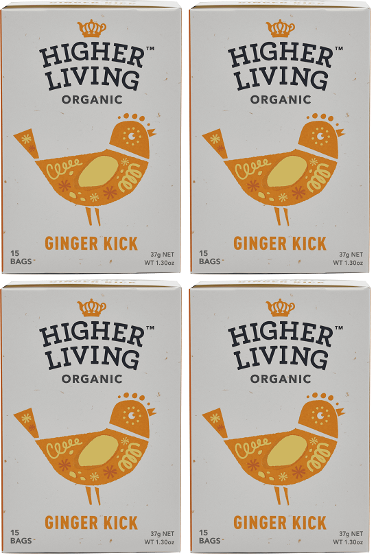 4 x Higher Living Ginger Kick - 15g