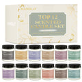 12 Pack Natural Soy Candles Gift Set – Aromatherapy Home Scents (Lavender, Vanilla, Rose & Eucalyptus)