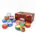12 Pack Christmas Scented Candles – 2.5oz Jars, 12 Fragrances, 12-Hour Burn Time, Gift for Mom, Grandma, Teacher, Coworkers