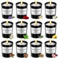 12 Pack Scented Candles Gift Set – Natural Soy Wax, 180h Total Burn Time