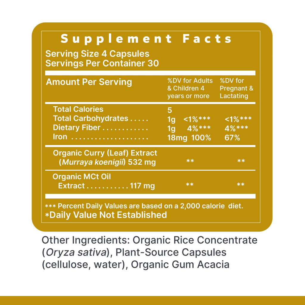 Phyto-Iron Premier Plant-Based Iron — 18 mg, 120 Capsules
