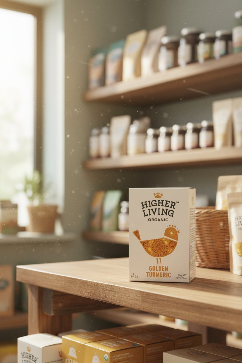 4 x Higher Living Golden Turmeric - 15g