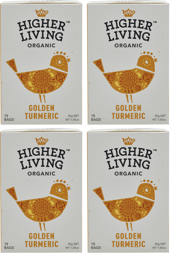 4 x Higher Living Golden Turmeric - 15g