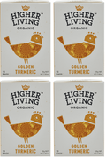 4 x Higher Living Golden Turmeric - 15g