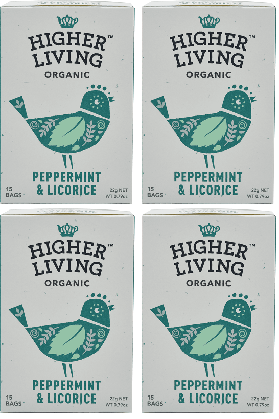 4 x Higher Living Peppermint & Licorice - 15g