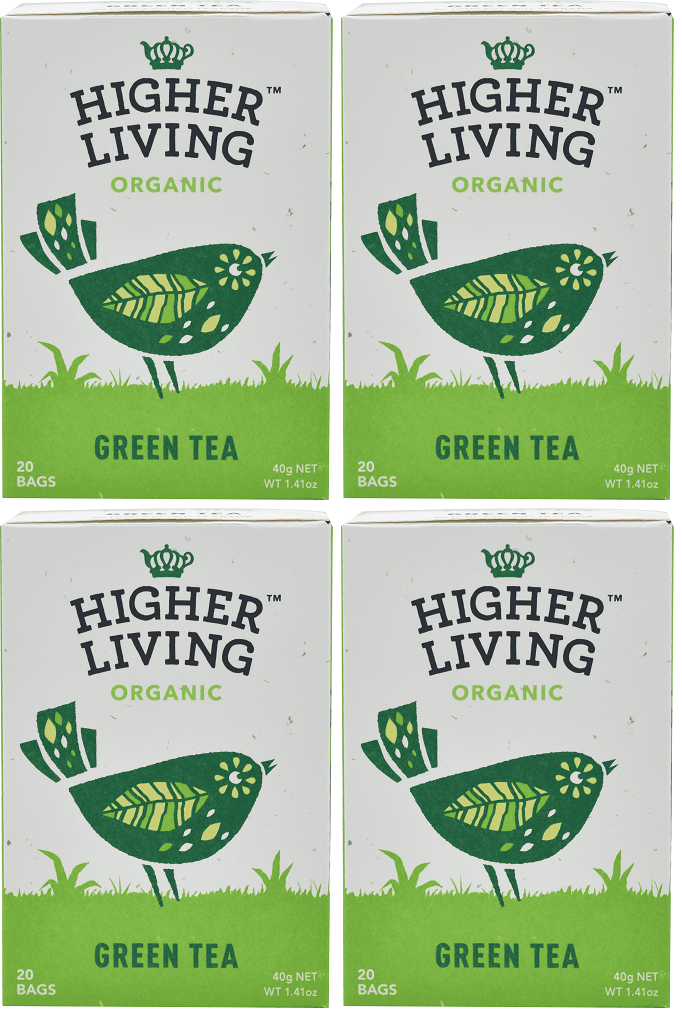 4 x Higher Living Green Tea - 20g
