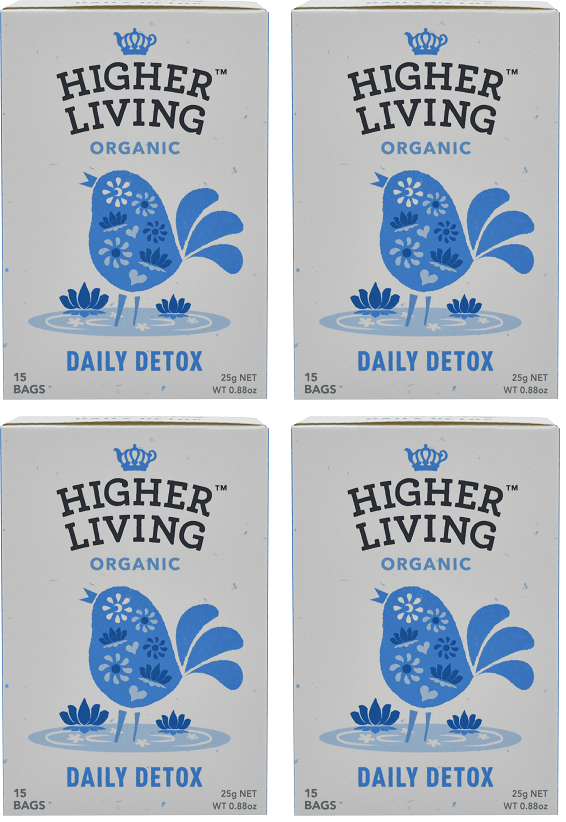 4 x Higher Living Daily Detox - 15g