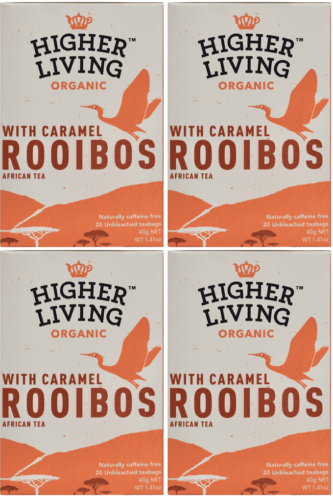 4 x Higher Living Rooibos With Caramel - 20g