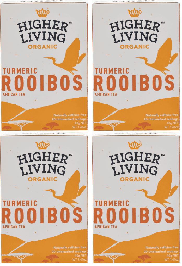 4 x Higher Living Rooibos Turmeric - 20g