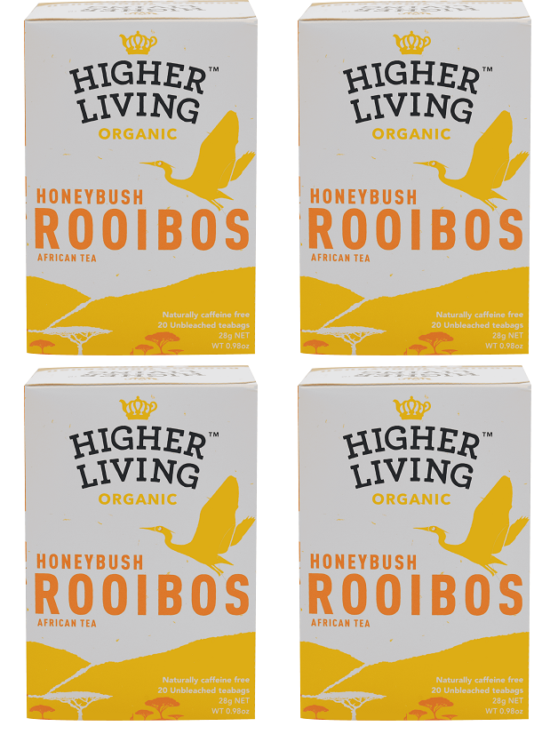 4 x Higher Living Rooibos Honeybush - 20g