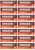 18 X Border Biscuits Dark Chocolate Ginger Bars 144Gm