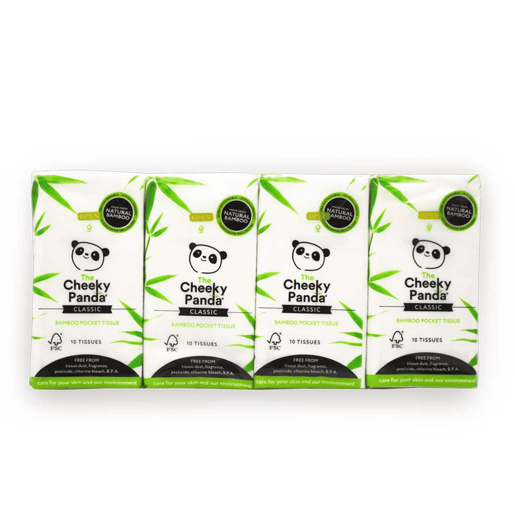The Cheeky Panda Classic Pocket tissue - 8pc
