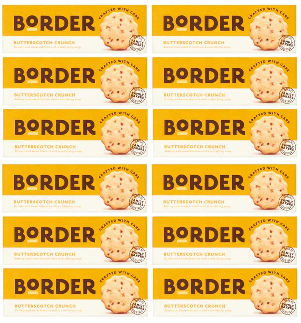 12 x Border Butterscotch Crunch 135G