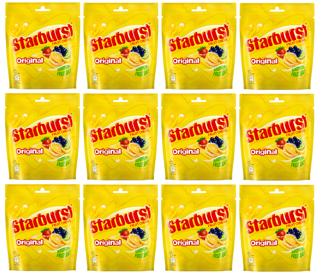 12 X Starburst Original Fruits Pouch 138Gm