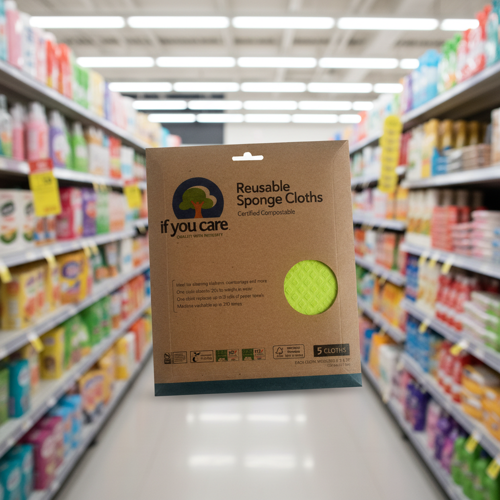 If You Care Certified Compostable Sponge Cloths - 1pc