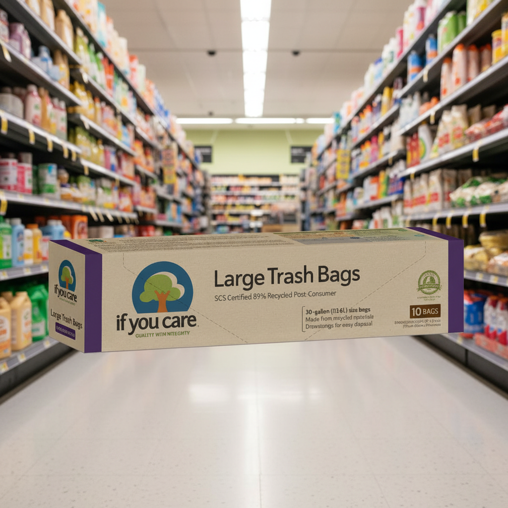 If You Care Cert Recycled Lge D/string Bin Bags - 113ltr