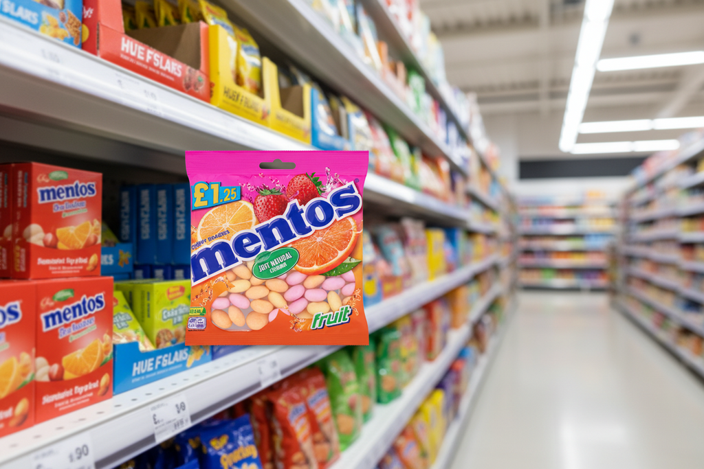 12 X Mentos Fruit Bag 135G