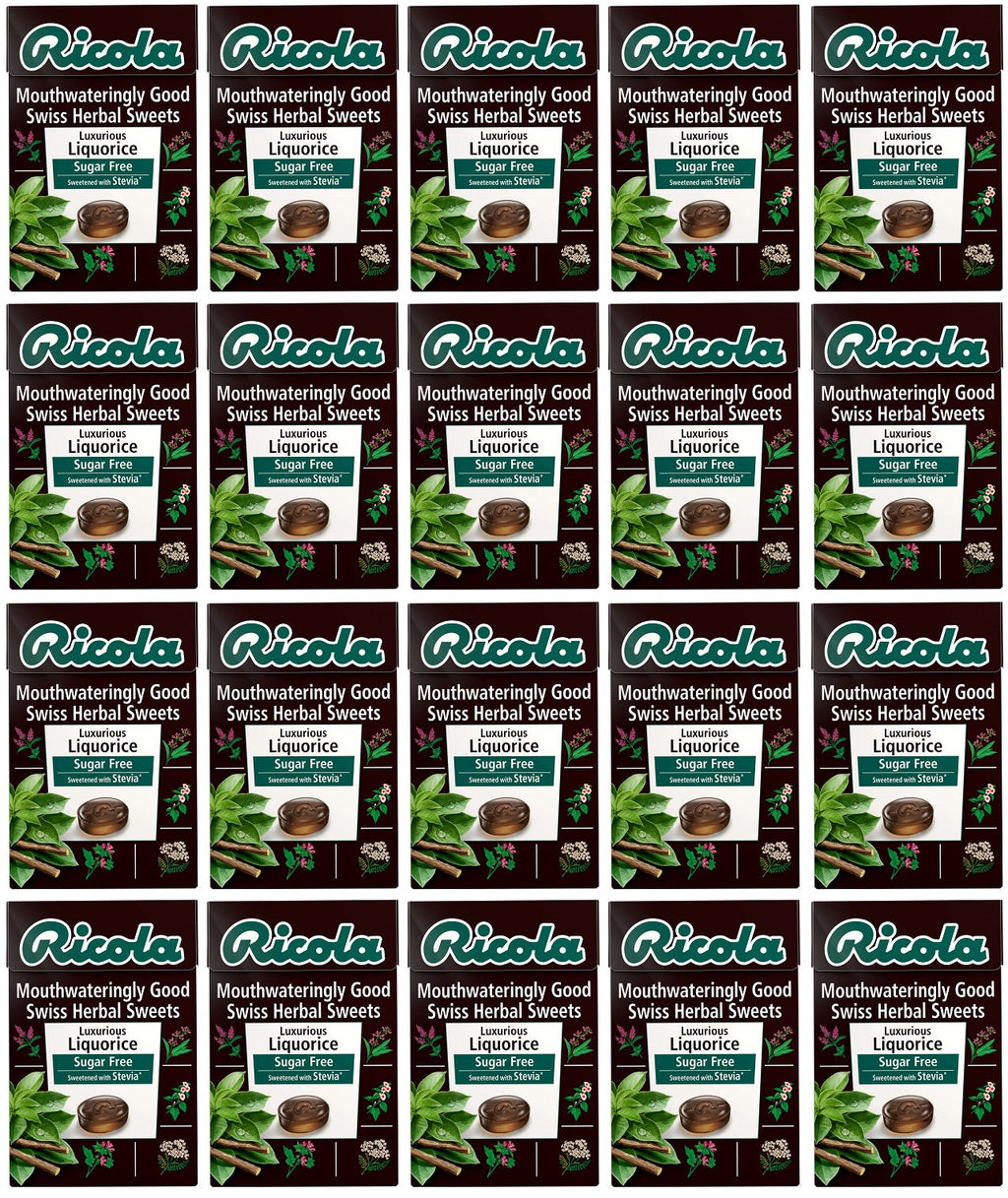 20 x Ricola Liquorice Sugar Free Box - 45g