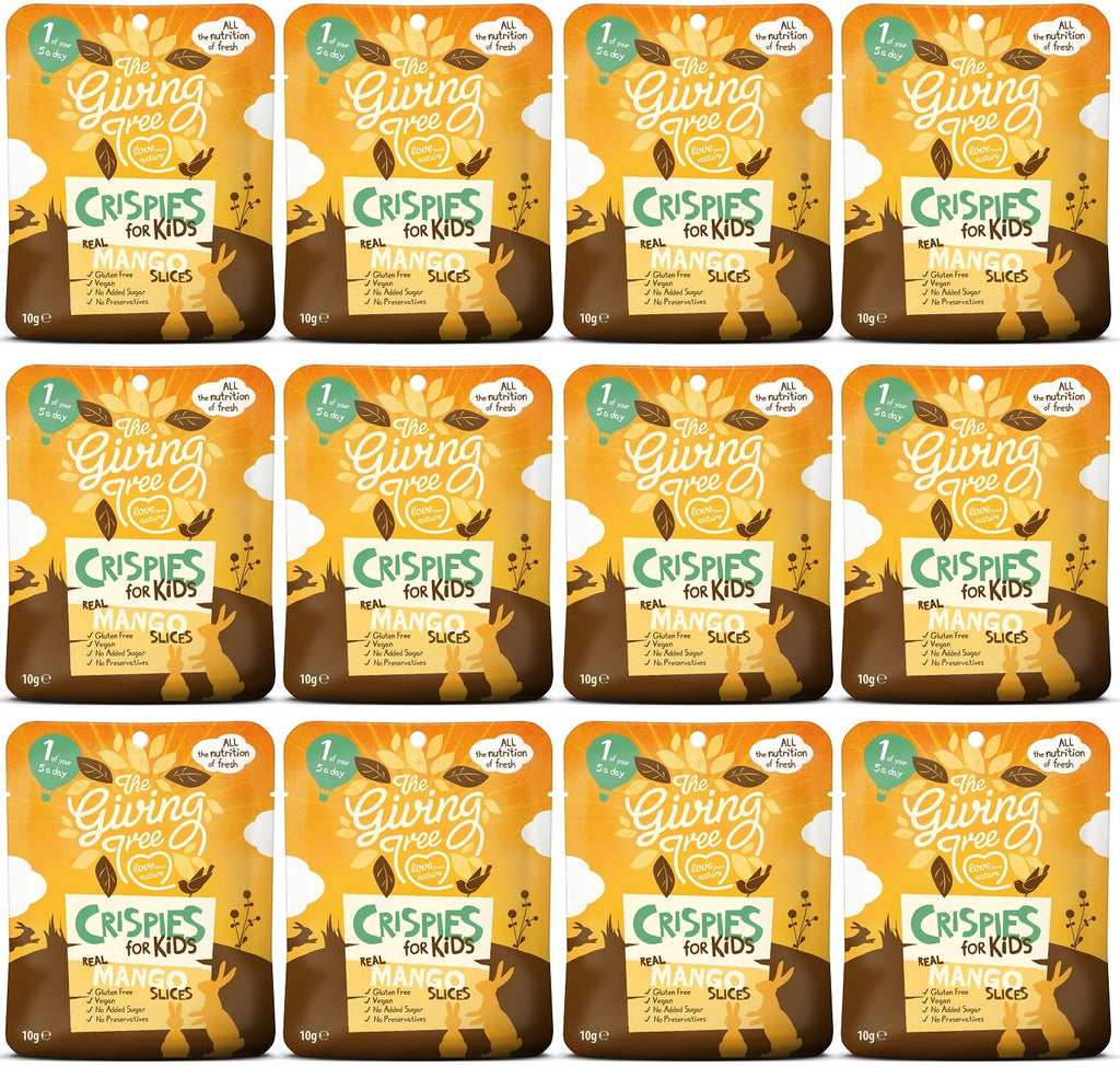 12 x Giving Tree Mango Crispies for Kids - 10g