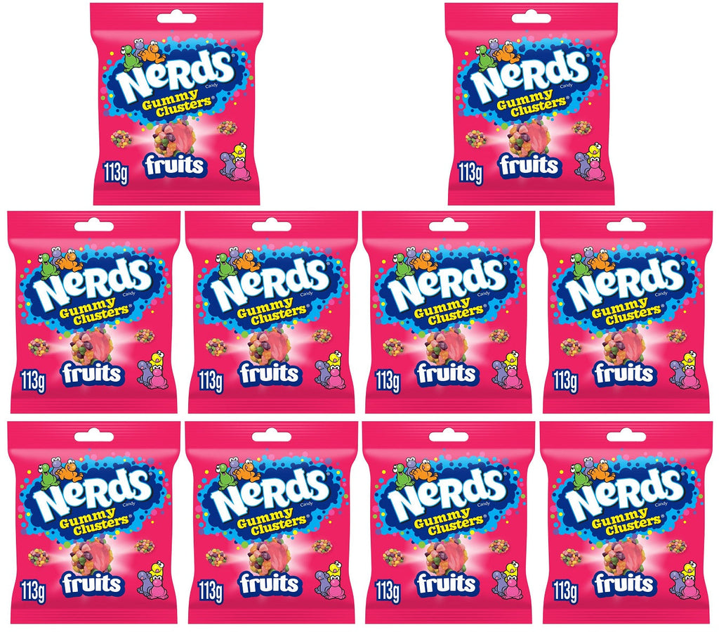10 x Nerds Clusters Share Bag Fruits - 113GM