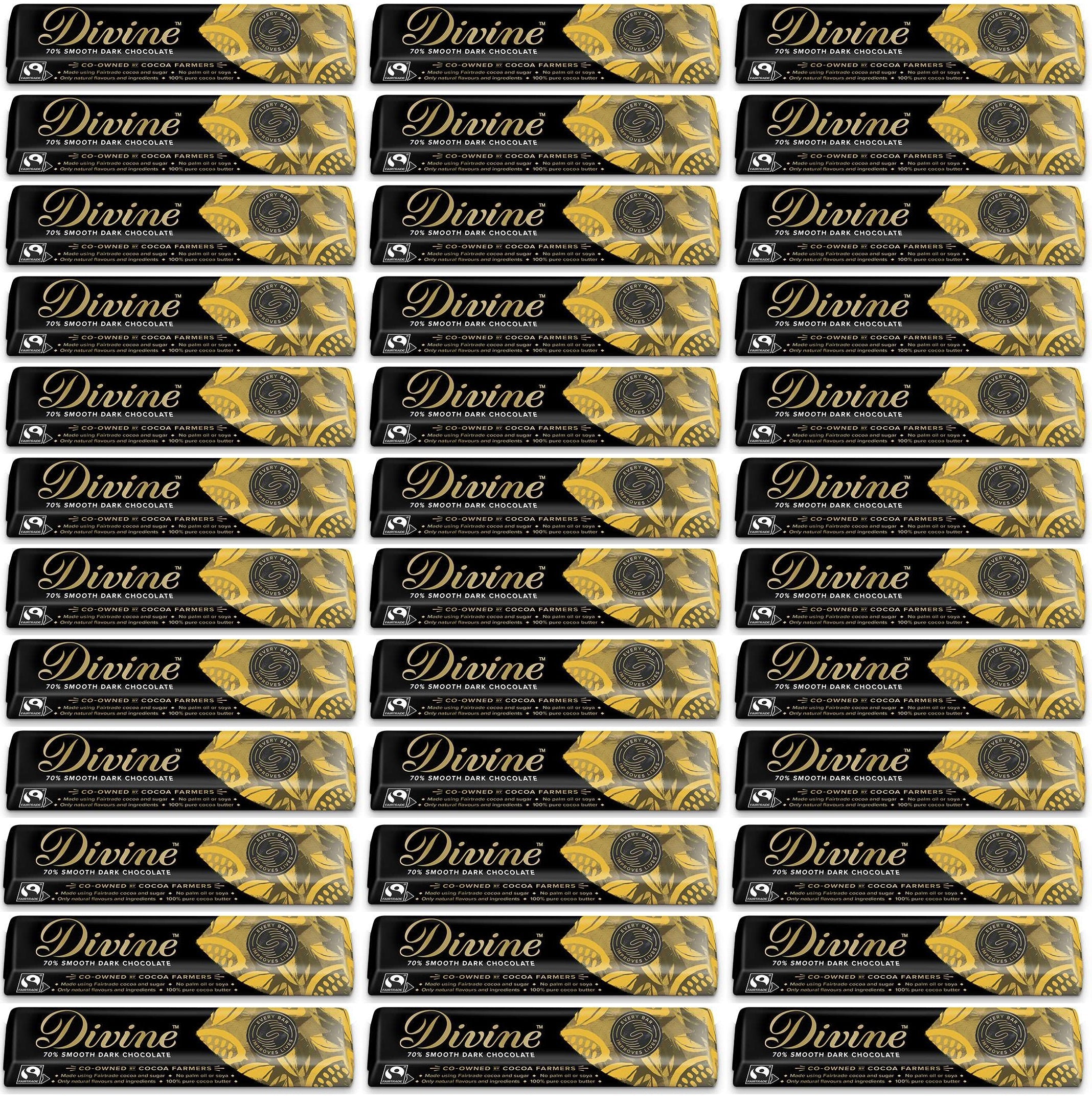 30 x Divine 70% Dark Chocolate - 35g