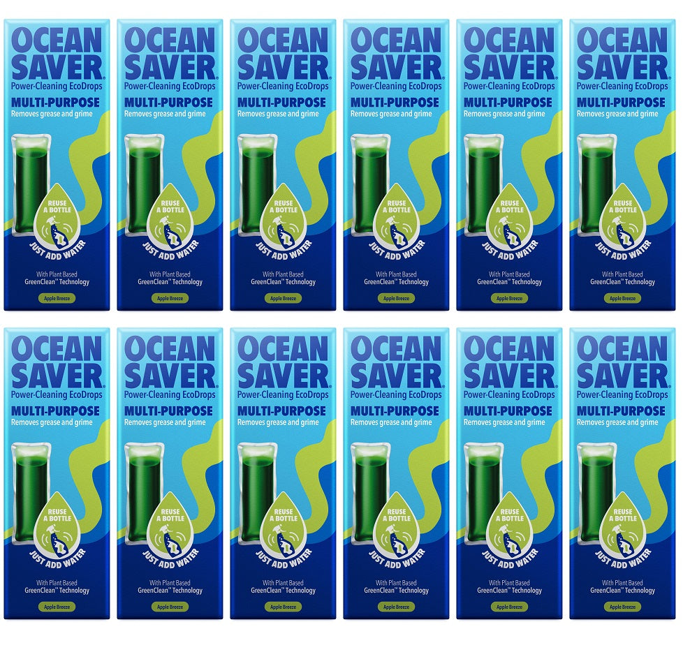 12 x OceanSaver Refill EcoDrop - Multipurpose Apple - 10ml