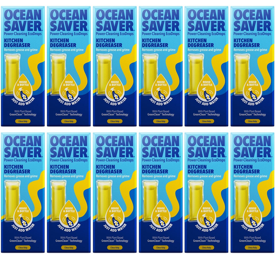 12 x OceanSaver Refill EcoDrop - Kitchen Degreaser - 10ml