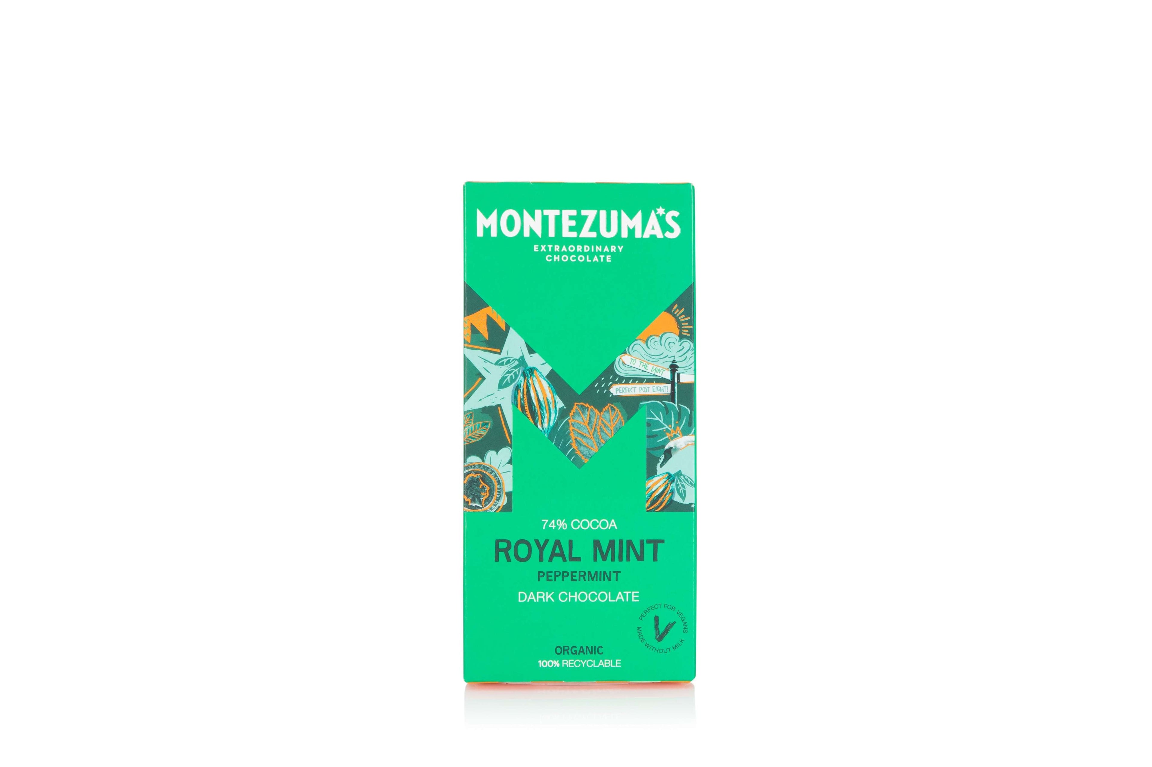 12 x Montezuma Royal Mint  - Dark with Peppermint - 90g