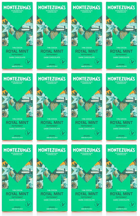 12 x Montezuma Royal Mint  - Dark with Peppermint - 90g