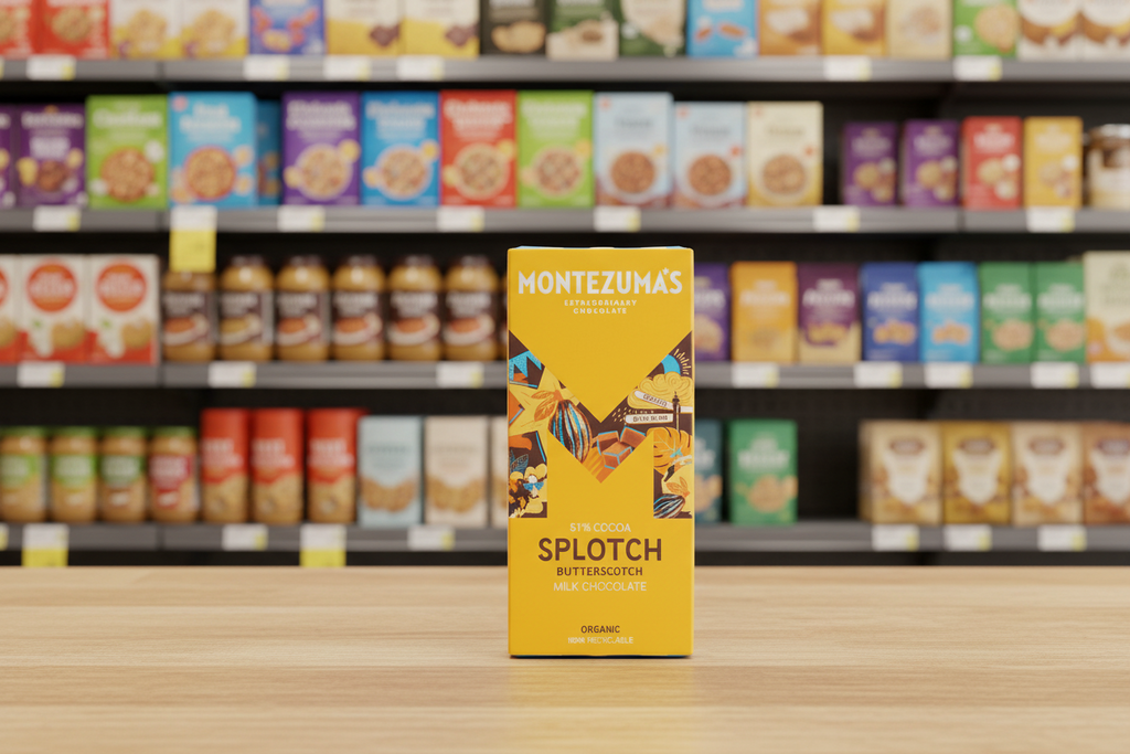 12 x Montezuma Splotch - 51% Milk with Butterscotch - 90g
