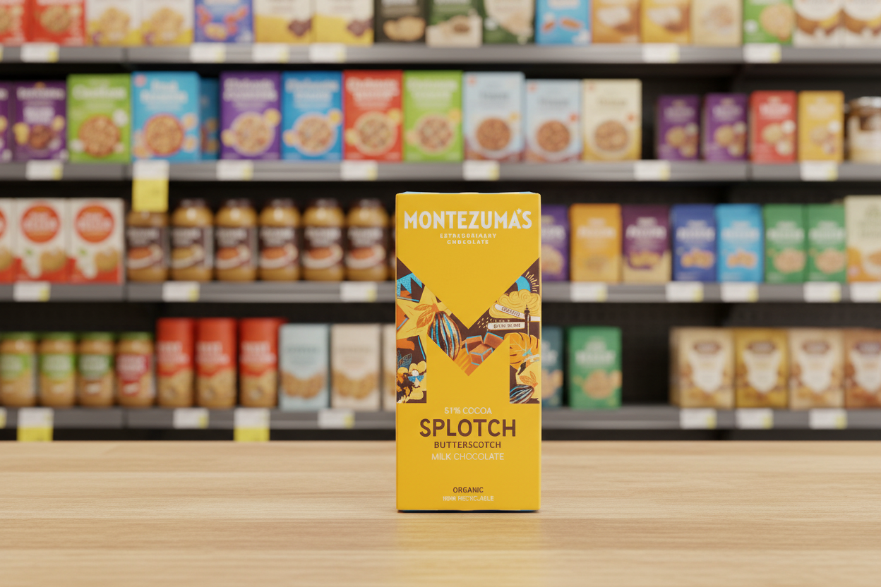12 x Montezuma Splotch - 51% Milk with Butterscotch - 90g