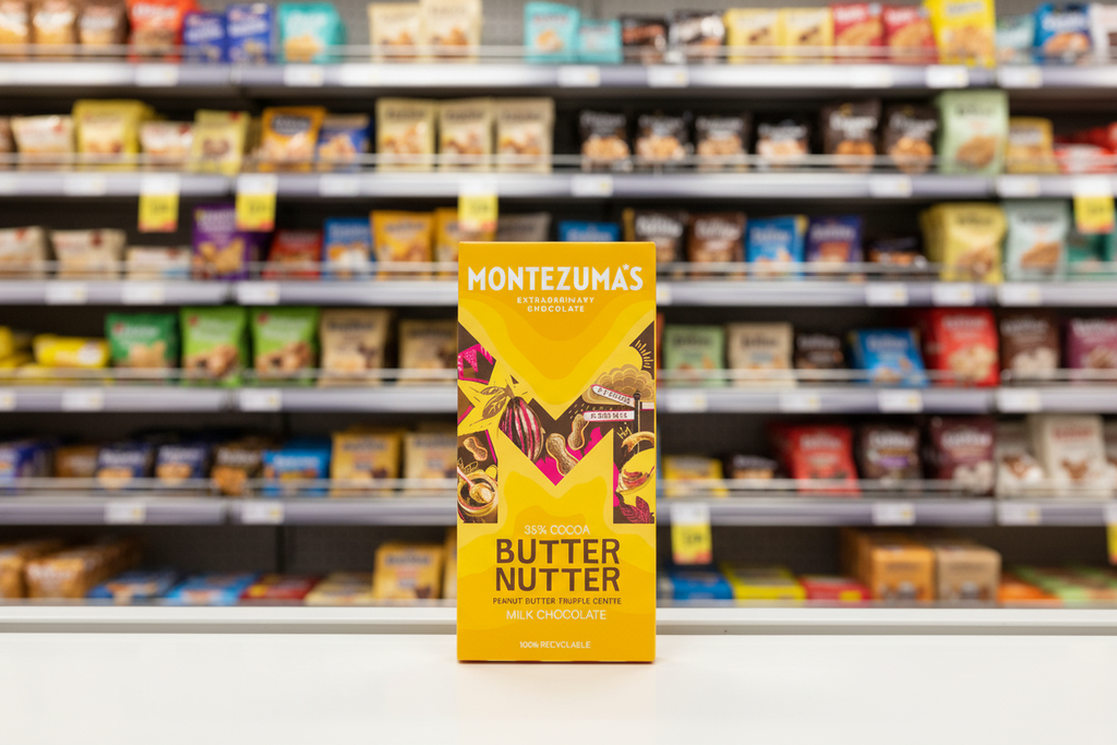 12 x Montezuma Butter Nutter - Milk with Peanut Butter - 90g