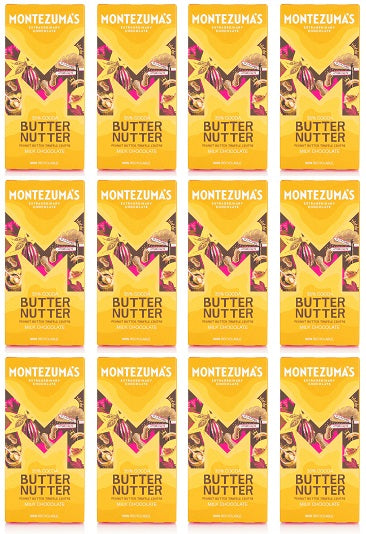 12 x Montezuma Butter Nutter - Milk with Peanut Butter - 90g