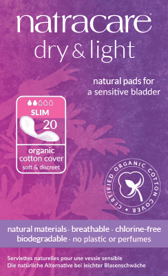 Natracare Dry & Light Inco Slim Pads - 20pc
