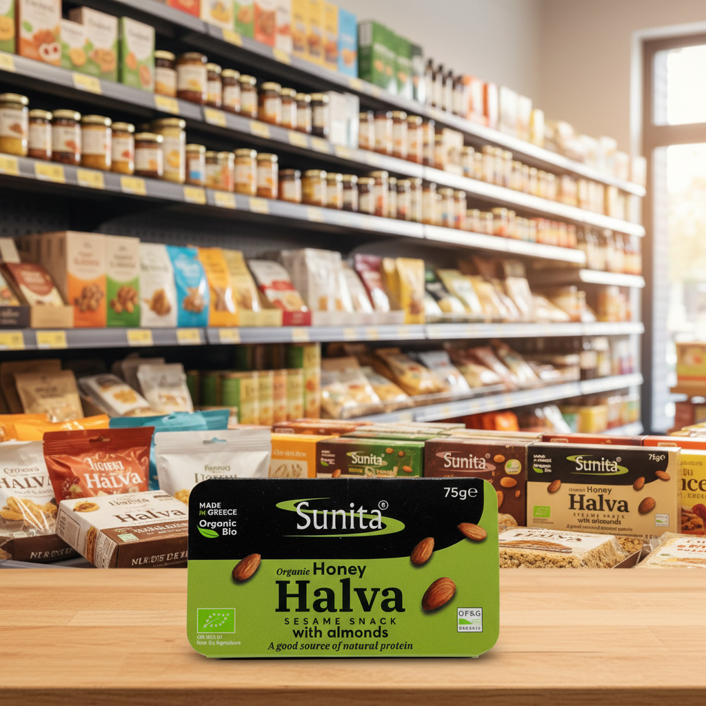 Sunita Organic Honey Halva with Almonds - 75g