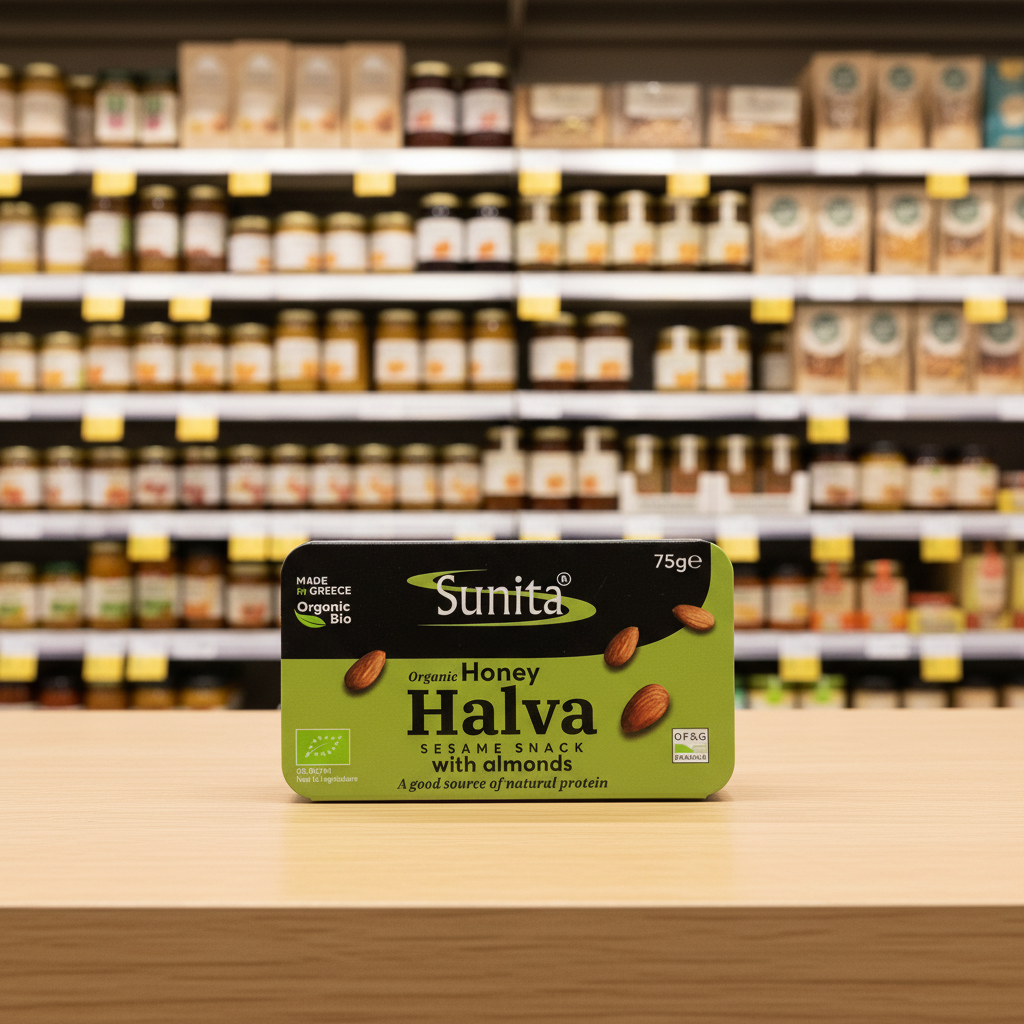 Sunita Organic Honey Halva with Almonds - 75g