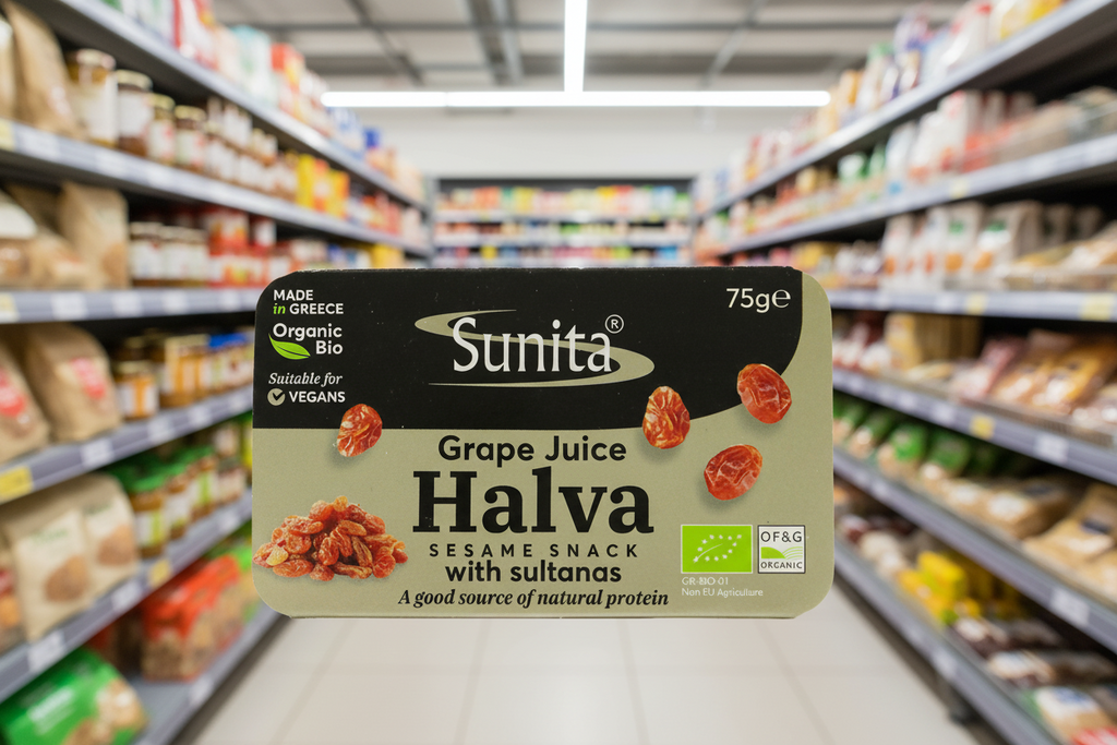 Sunita Organic Grape Juice Halva with Sultanas - 75g