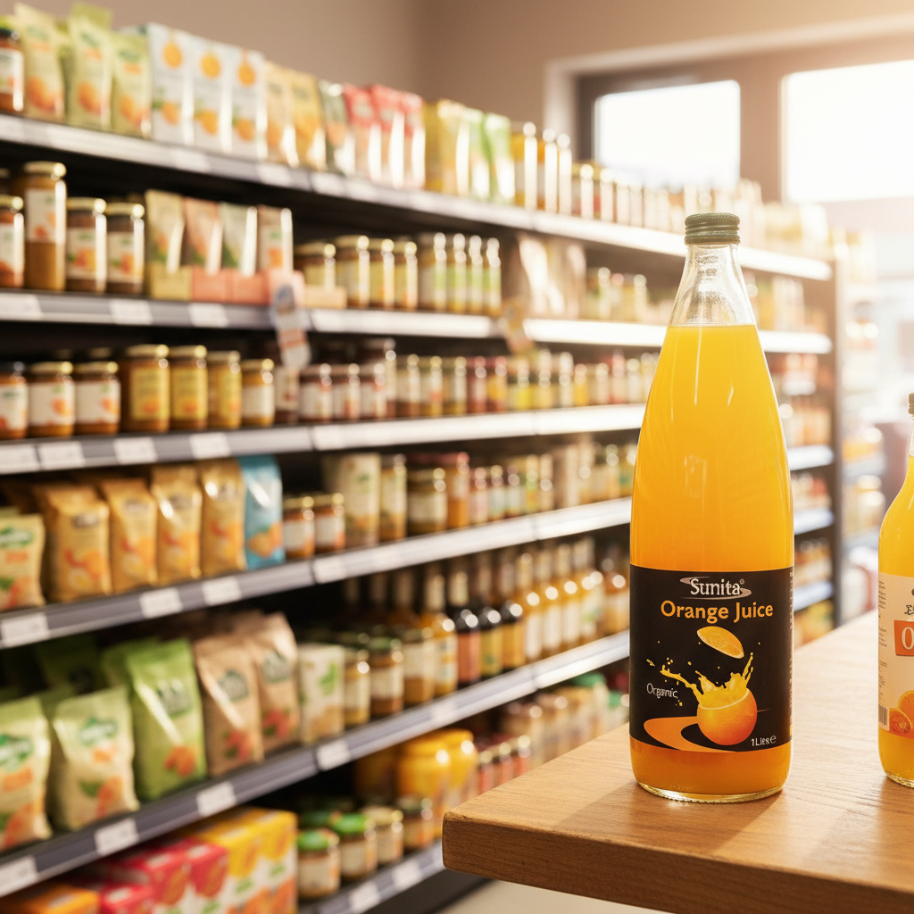 Sunita Organinc Orange Juice - 1ltr