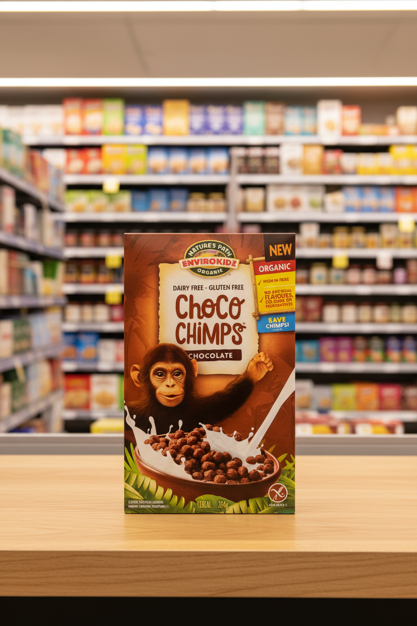 Natures Path Organic Ek Choco Chimps - 284g