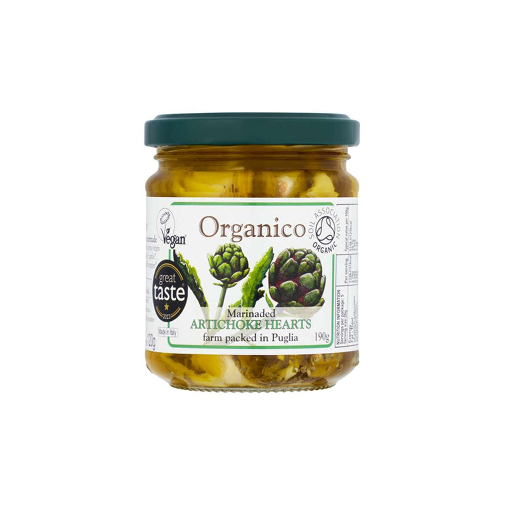 Organico Org artichokes hearts in a herb marinade - 190g