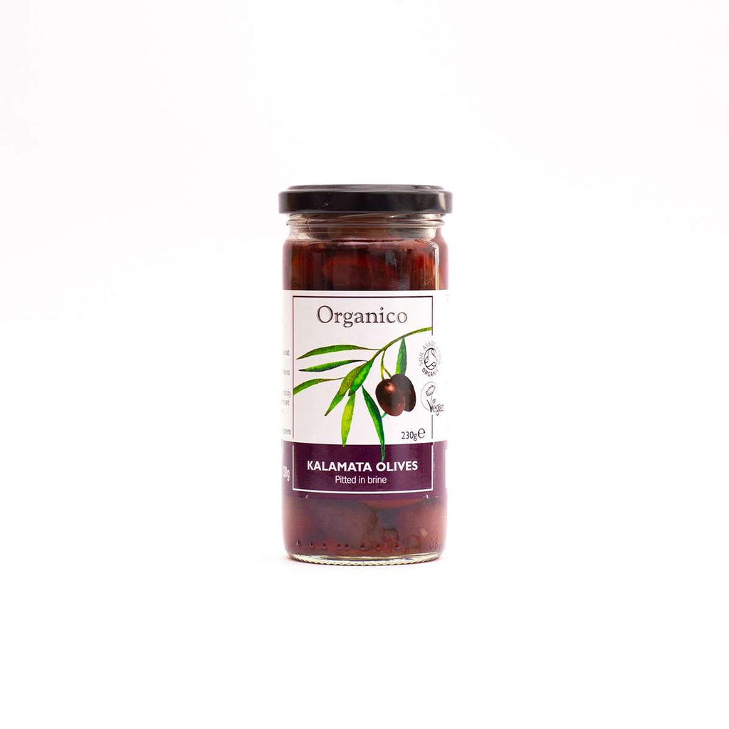 Organico Org Kalamata  olives pitted in brine - 230g