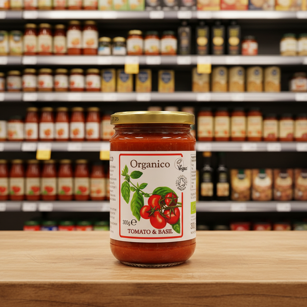 Organico Org Tuscan tomato & basil sauce - 340g