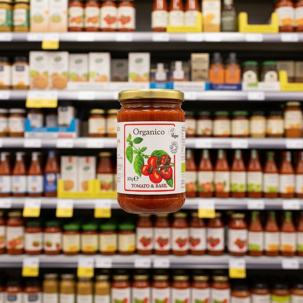 Organico Org Tuscan tomato & basil sauce - 340g