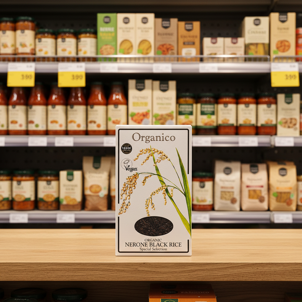 Organico Org nerone (black) rice - wholegrain - 500g