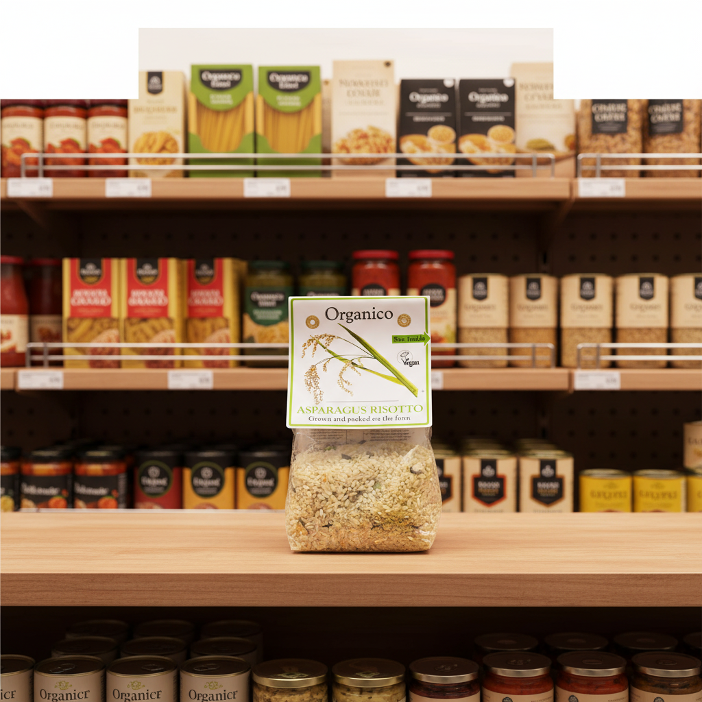 Organico Org asparagus risotto - 250g