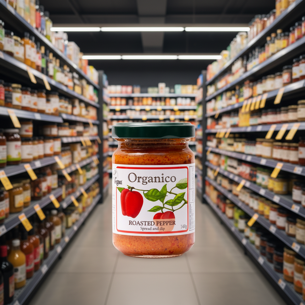 Organico Org roasted pepper spread & dip - 140g