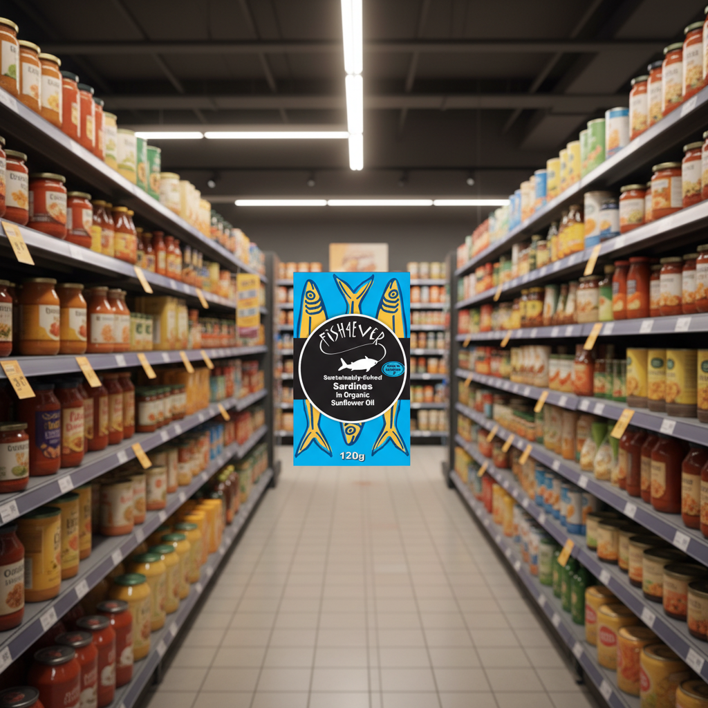 Fish4ever Whole Sardines in org sunflower oil - 120g