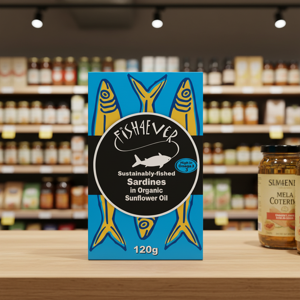 Fish4ever Whole Sardines in org sunflower oil - 120g